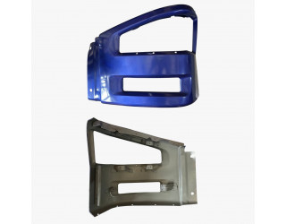 Бампер левая часть (металл.; синий) Е5 (3310, 3250) -J6 FAW